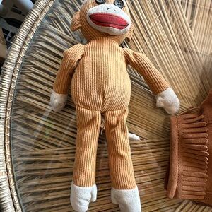 Classic Brown Sock Monkey Plush Toy